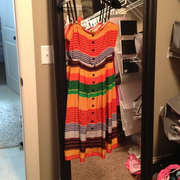 Anthropologie multi-color dress