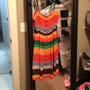 Anthropologie multi-color dress