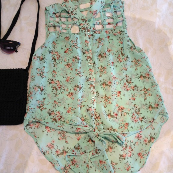 Floral Chiffon Top - Picture 2 of 4