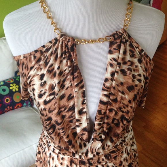 Animal Print Mini Dress size M