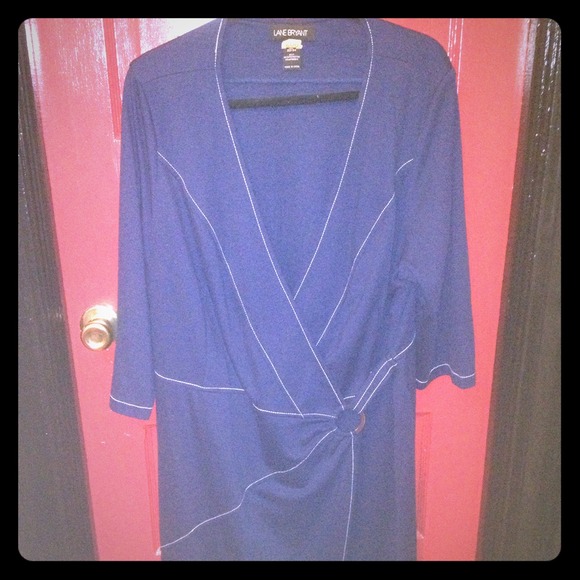 Stylish Navy Wrap Dress