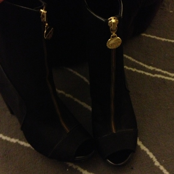 Size 8, Miss Sixty Open Toe Booties - Picture 3 of 4