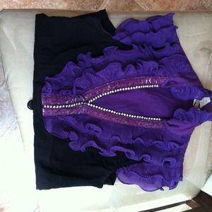 Top purple n black