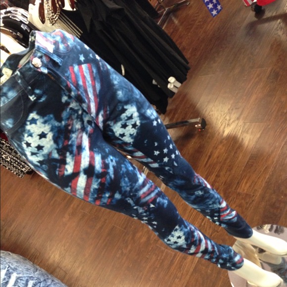 Jeans flag #4th of July