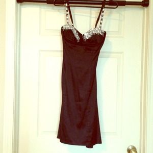 Marciano very elegant/sexy black cocktail dress.