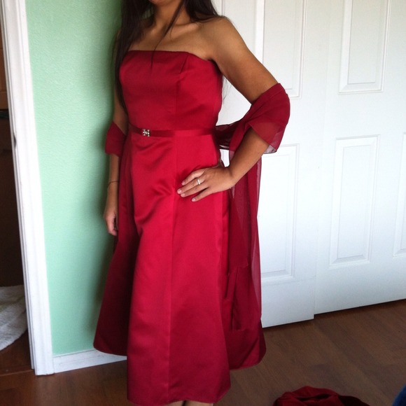 David's bridal evening dress