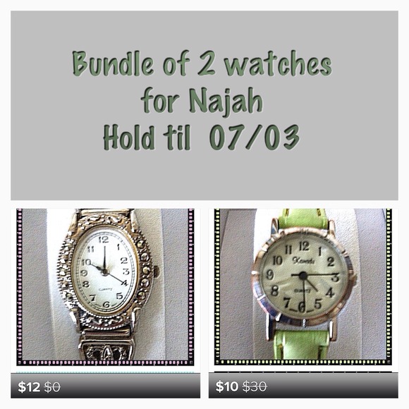 Bundle of 2 watches for Najah(RESERVED)