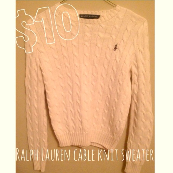 Ralph Lauren cable knit sweater, XS