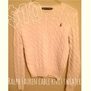 Ralph Lauren cable knit sweater, XS
