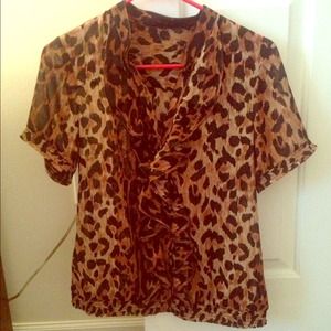 Leopard print blouse from the limited