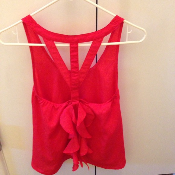 SOLD Love Culture red cutout tanktop