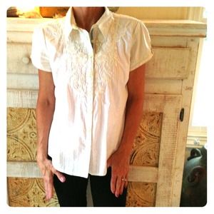 3j Workshop embroidered short sleeve shirt.