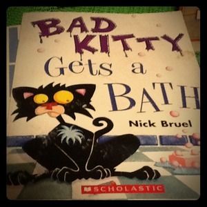 Book called bad kitty takes a bath