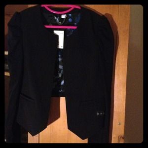 H&M Dress blazer puff sleeve NWT