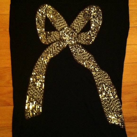 Black Stretch Sequin Shirt, Size S/P - Picture 2 of 2