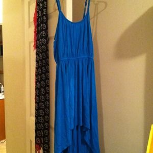 Blue high low dress