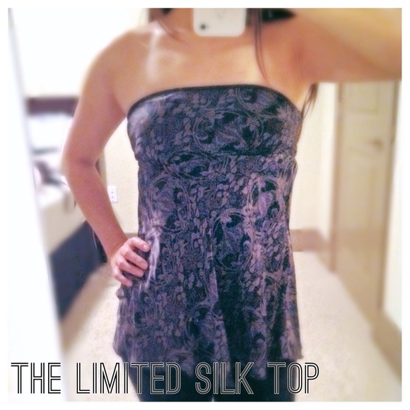 Dark grey printed top from the Limited