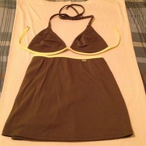Victoria's Secret Olive Bikini/ Skirt Swim Wear
