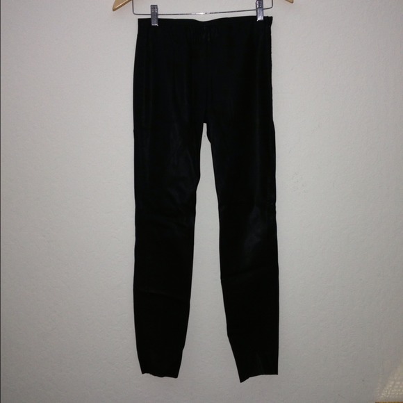 Zara black faux leather skinny pants