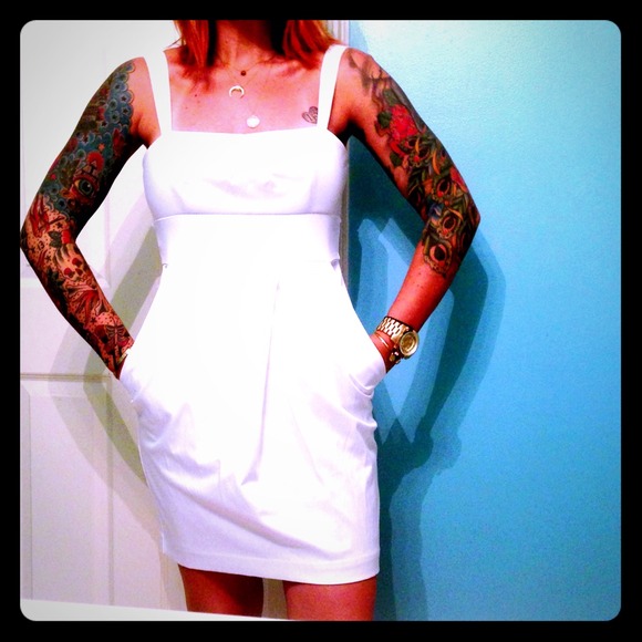 Classic white dress