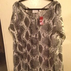 Snake Print Blouse