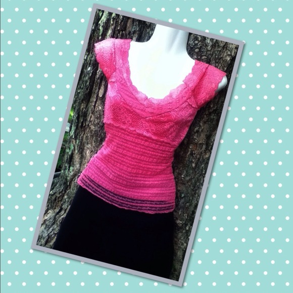 🎉🎉Sexy & sweet! Hot pink lace! - Picture 2 of 2