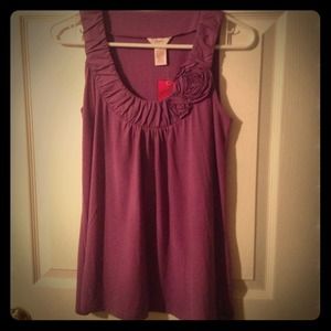 Loose fitting tank top.