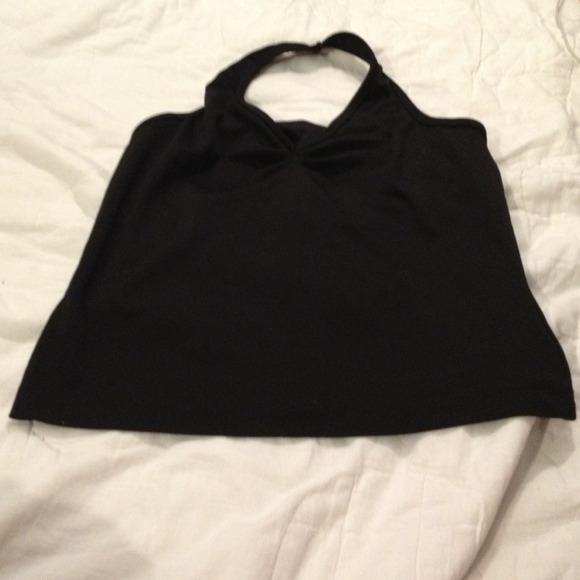 black no boundaries halter top