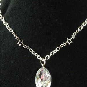 Shimmery Gem with stars necklace.