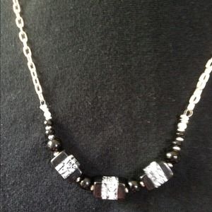 Black and White Necklace.
