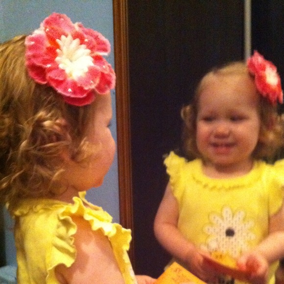 Handmade flower clips