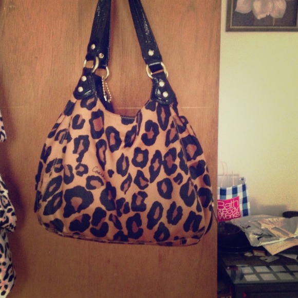 Coach limited edition leopard purse