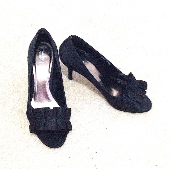 Black Peep Toe Heels
