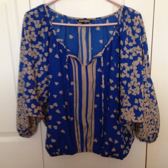 Express blue &Gray Tunic shirt