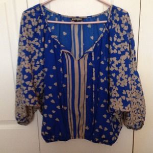 Express blue &Gray Tunic shirt