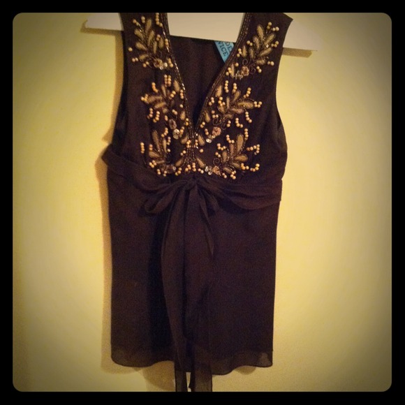 Robert Rodriguez Beaded Top