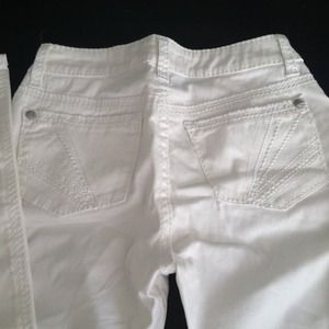 Cache Contour Collection Lightweight White Jeans
