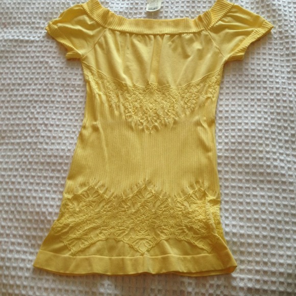 Arden B fitted shirt- Yellow
