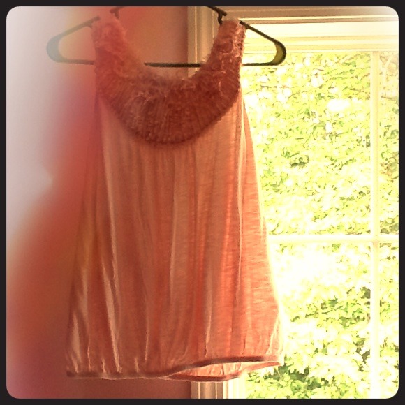 Tops Frilly Baby Pink Tank Top Poshmark