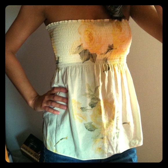 Banana Republic Baby Doll Strapless Top