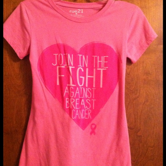 Tshirts "join the fight against breast cancer"