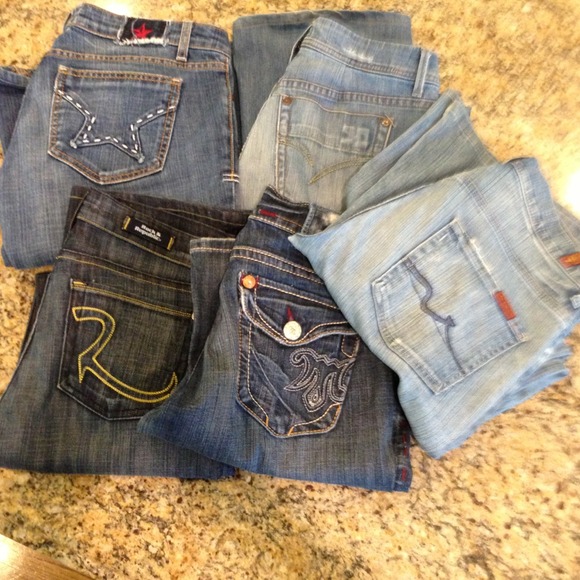Lot of 5 pair of designer jeans 29