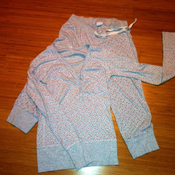 Floral Long John PJs