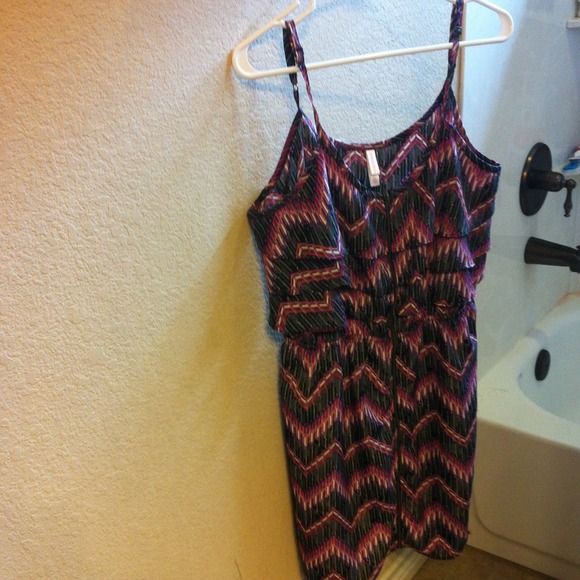 Chevron striped dress