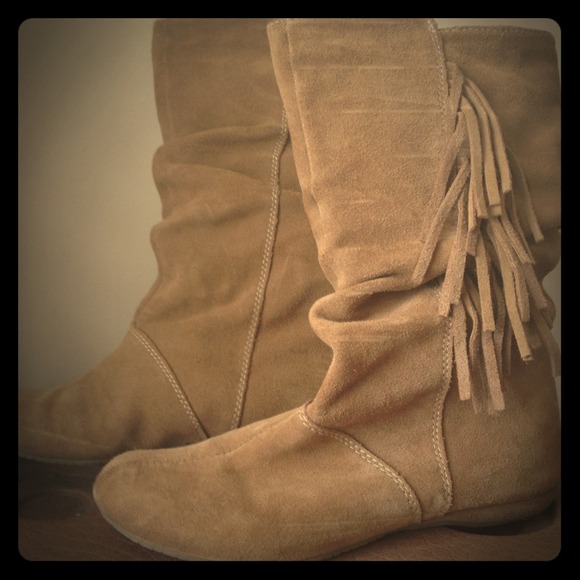 Xhilaration moccasin calf boots