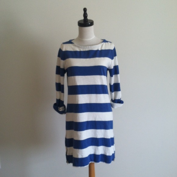 Jcrew cotton striped dress