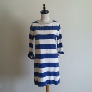 Jcrew cotton striped dress
