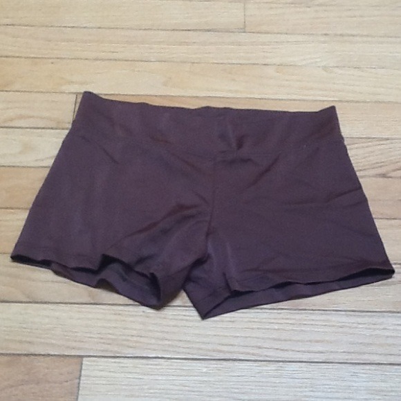Brown spandex shorts