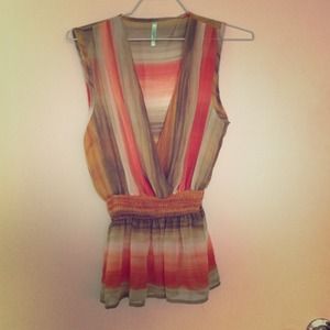 🎉Girls' Wkend Host Pick🎉 Sheer striped top