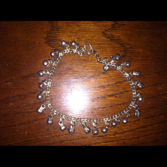 Silver anklet
